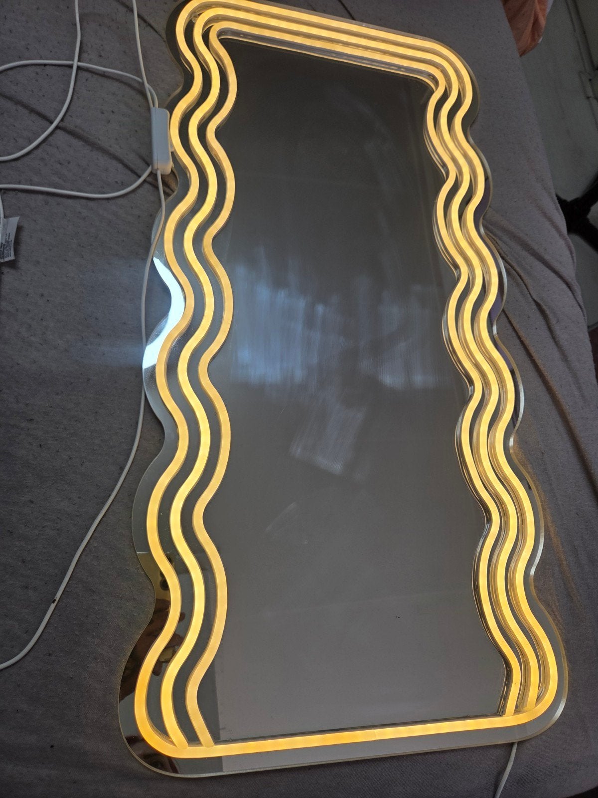 wave spiegel, Ophalen, Rechthoekig, Minder dan 50 cm, Minder dan 100 cm