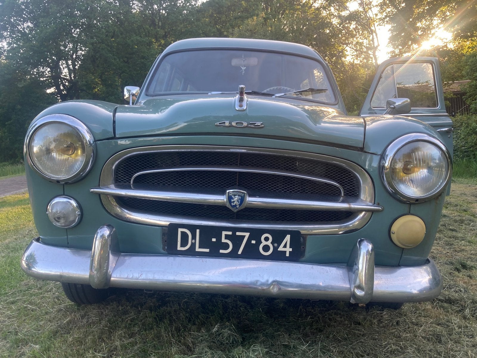 Peugeot 403 Commerciale 1960 blauw, foto 6