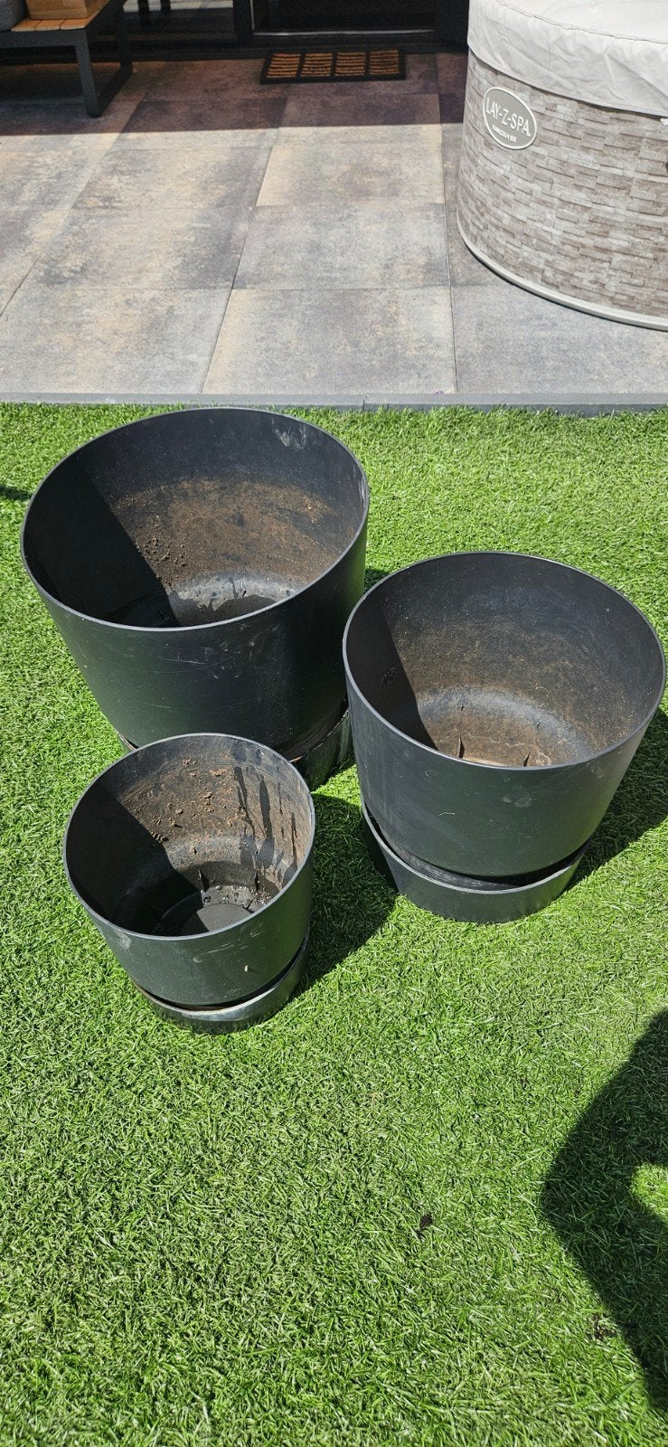 Bloempot plantenbak, Ophalen, Kunststof, Minder dan 30 cm, Rond