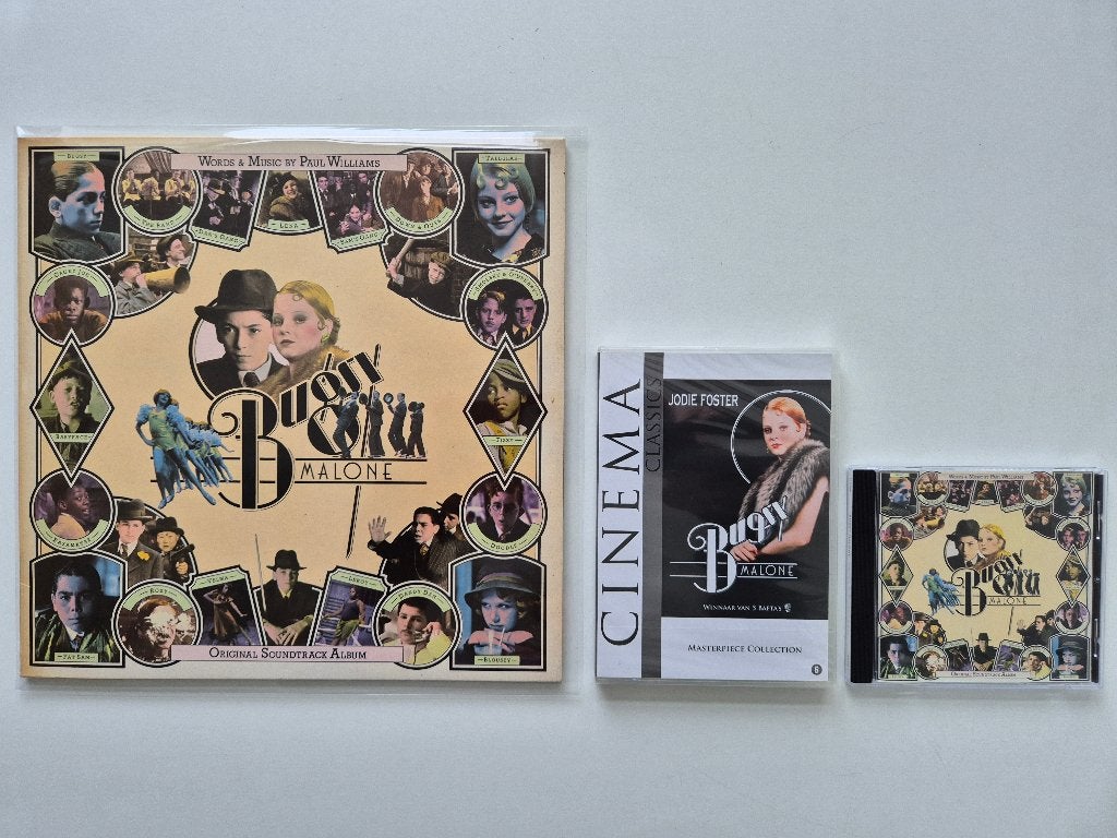 Bugsy Malone Soundtrack Vinyl + DVD+ CD - J. Foster Geseald, Cd's en Dvd's, Ophalen of Verzenden, Nieuw in verpakking, 12 inch