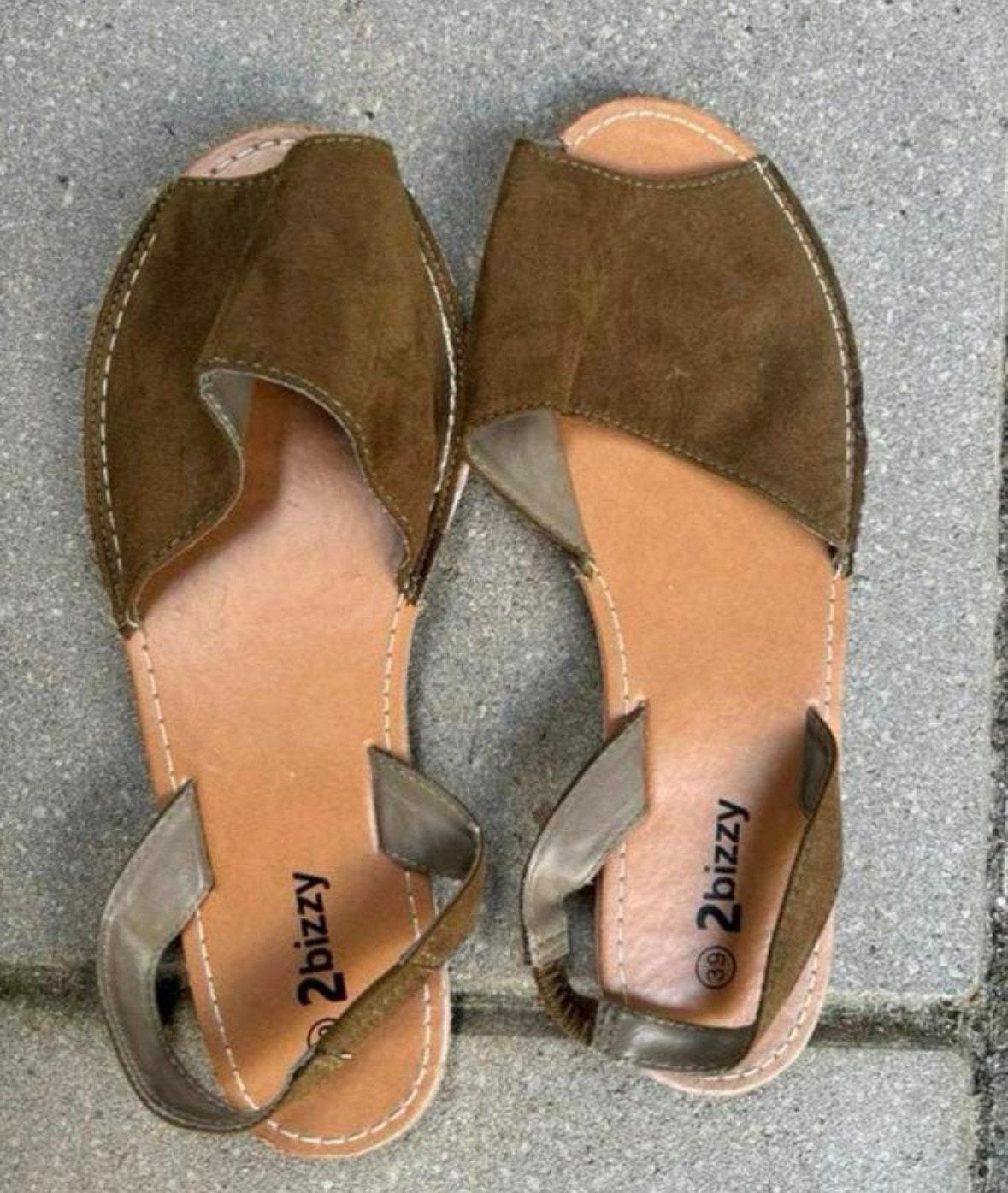 2bizzy Sandalen Maat 39 - Bruin, Ophalen of Verzenden, Bruin, Sandalen of Muiltjes