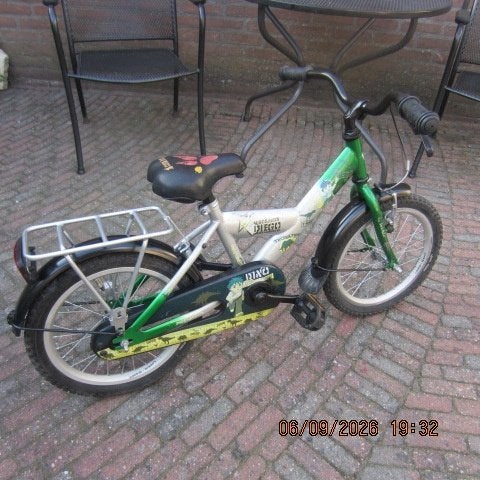 TE KOOP MOOI LOEKIE JONGENSFIETS WIELMAAT 16 INCH, Fietsen en Brommers, Ophalen, Terugtraprem, Gebruikt, Handrem