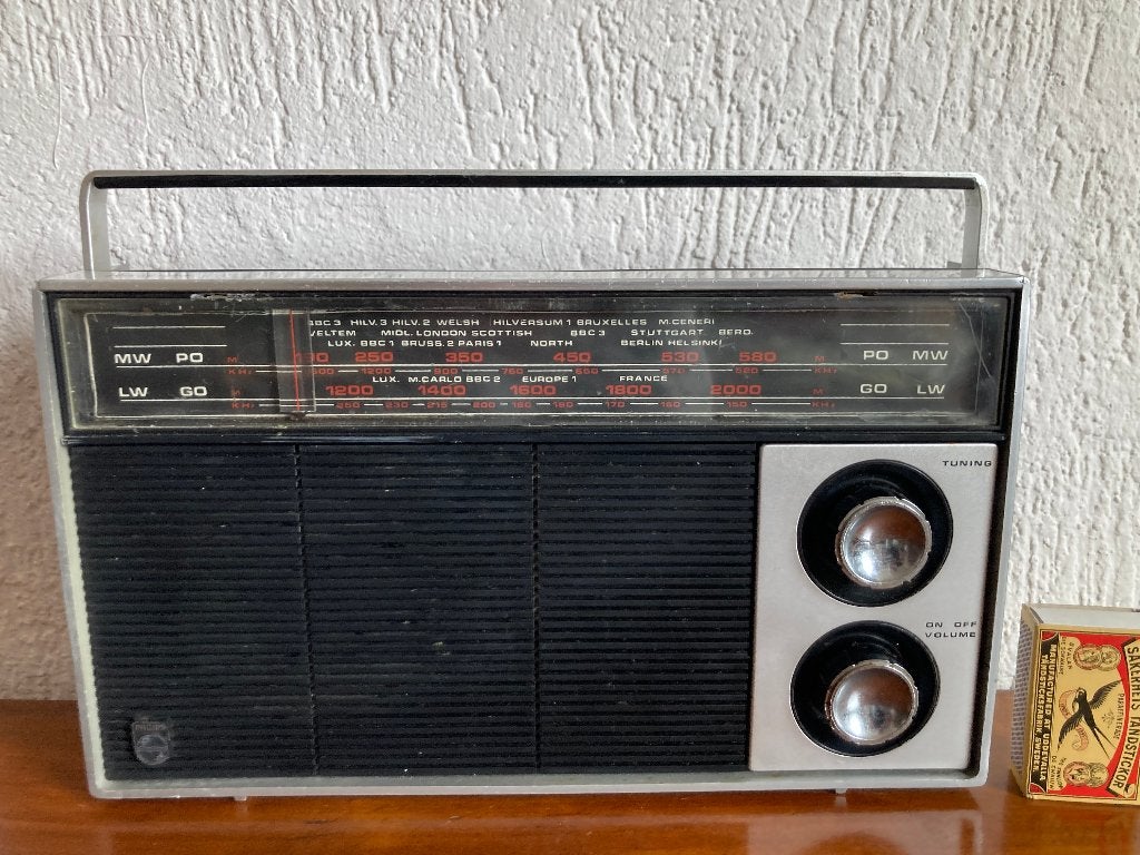 Philips 90RL210 vintage draagbare transistorradio radio '70, Audio, Tv en Foto, Radio's, Ophalen of Verzenden, Gebruikt, Transistorradio