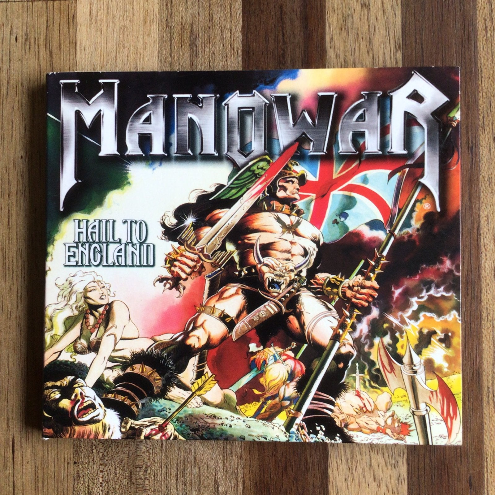 Manowar - Hail to England, Ophalen of Verzenden, Zo goed als nieuw