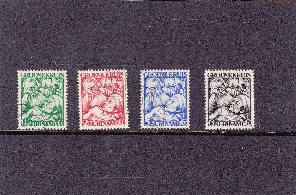 Suriname 141/44 Groene Kruis (S887), Postzegels en Munten, Postzegels | Suriname, Verzenden, Gestempeld