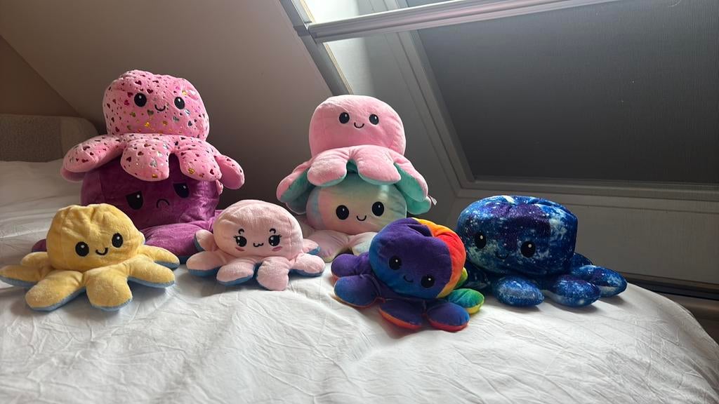 Knuffel octopussen, Kinderen en Baby's, Speelgoed | Knuffels en Pluche, Ophalen, Zo goed als nieuw, Overige typen