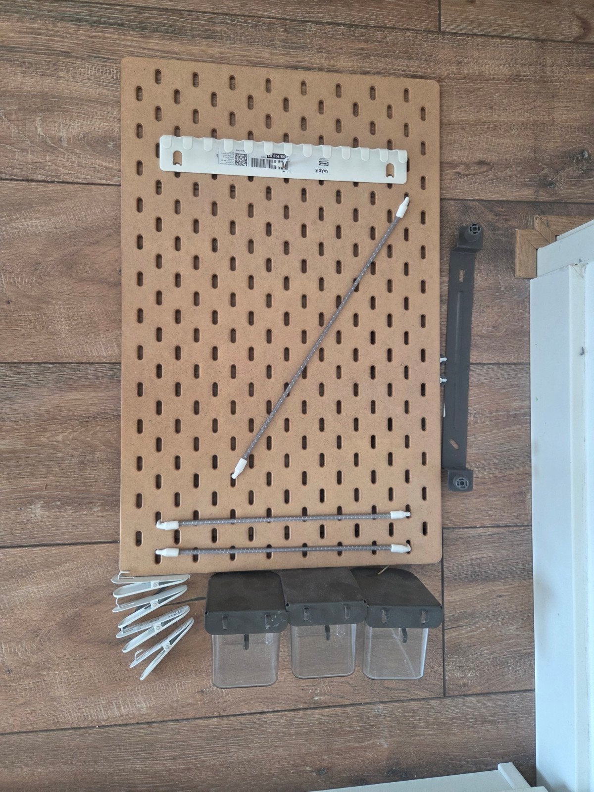IKEA SKÅDIS opbergbord met accessoires, Ophalen, Gebruikt