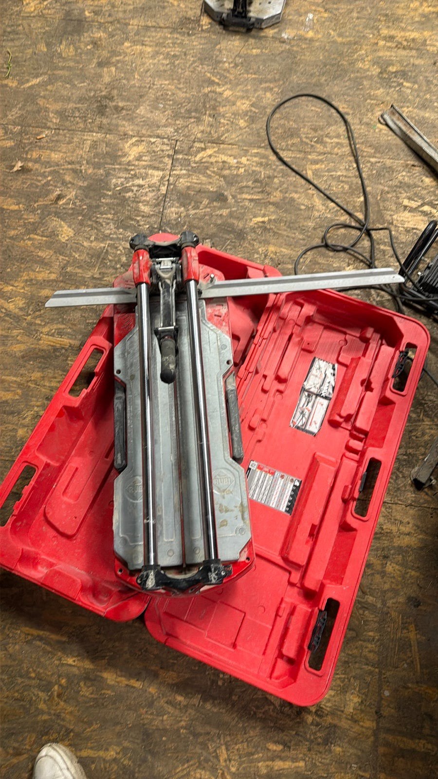 Rubi TX-710 Tegelsnijder met koffer, Ophalen of Verzenden, Gebruikt, Snijgereedschap, Rubi