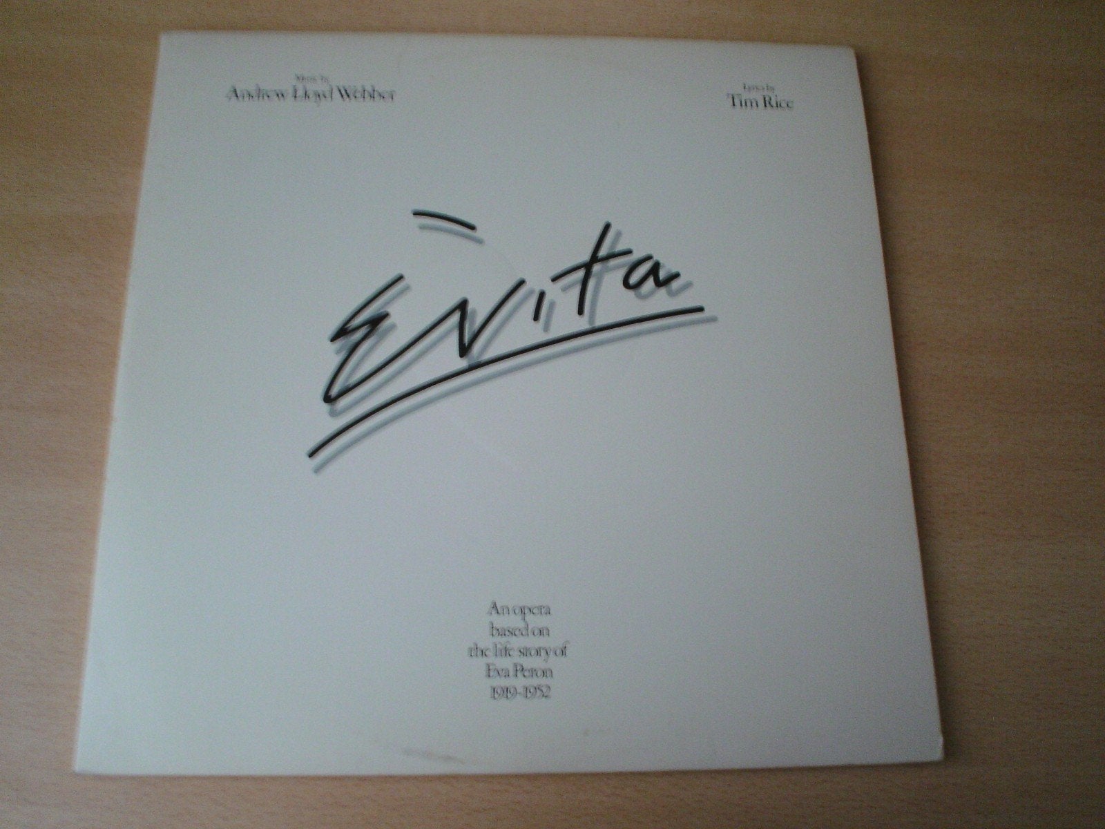 Vinyl Evita Peron, Ophalen of Verzenden