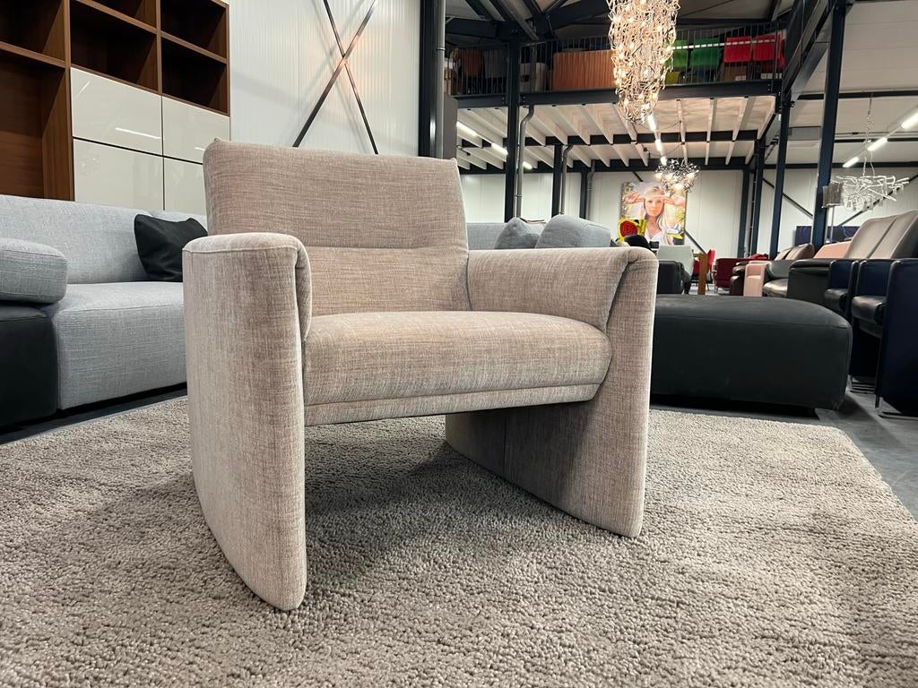 Nieuw Leolux Evidence Boa Vista fauteuil Maple stof Stoel, Leolux, Nieuw, 75 tot 100 cm, Ophalen of Verzenden
