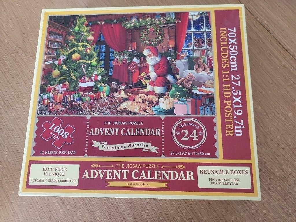 Advent legpuzzel, Ophalen of Verzenden, 500 t/m 1500 stukjes, Zo goed als nieuw, Legpuzzel
