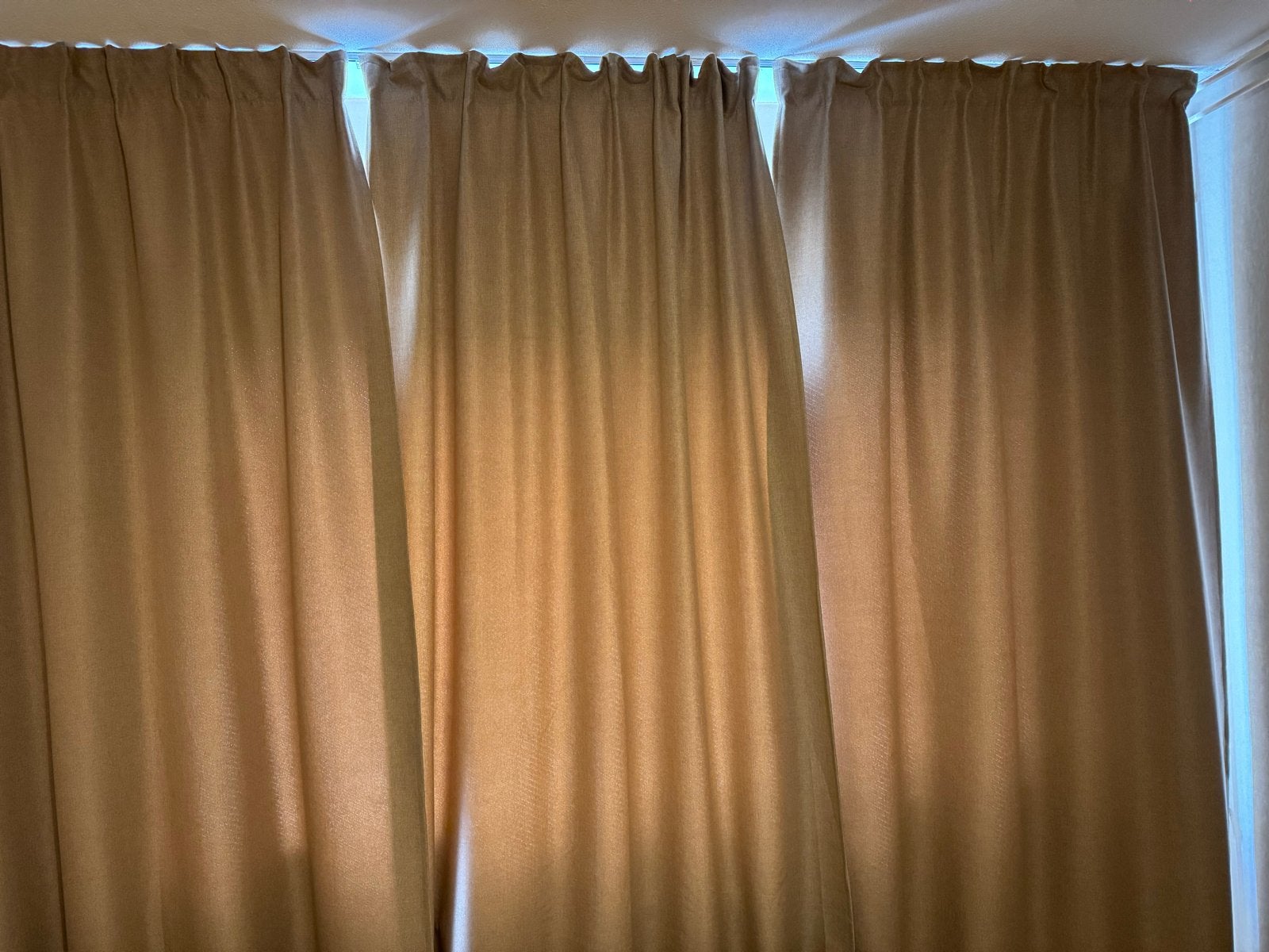 10x Nieuwe IKEA ANNKAJSA Gordijnen Beige 145x300cm, Verduisterend, Beige, Nieuw, Ophalen of Verzenden
