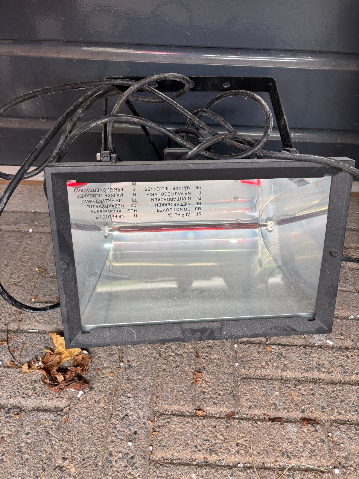 Infrarood warmtelamp 1000W - Terrasverwarmer, Ophalen of Verzenden, Gebruikt, Elektrisch, Wand