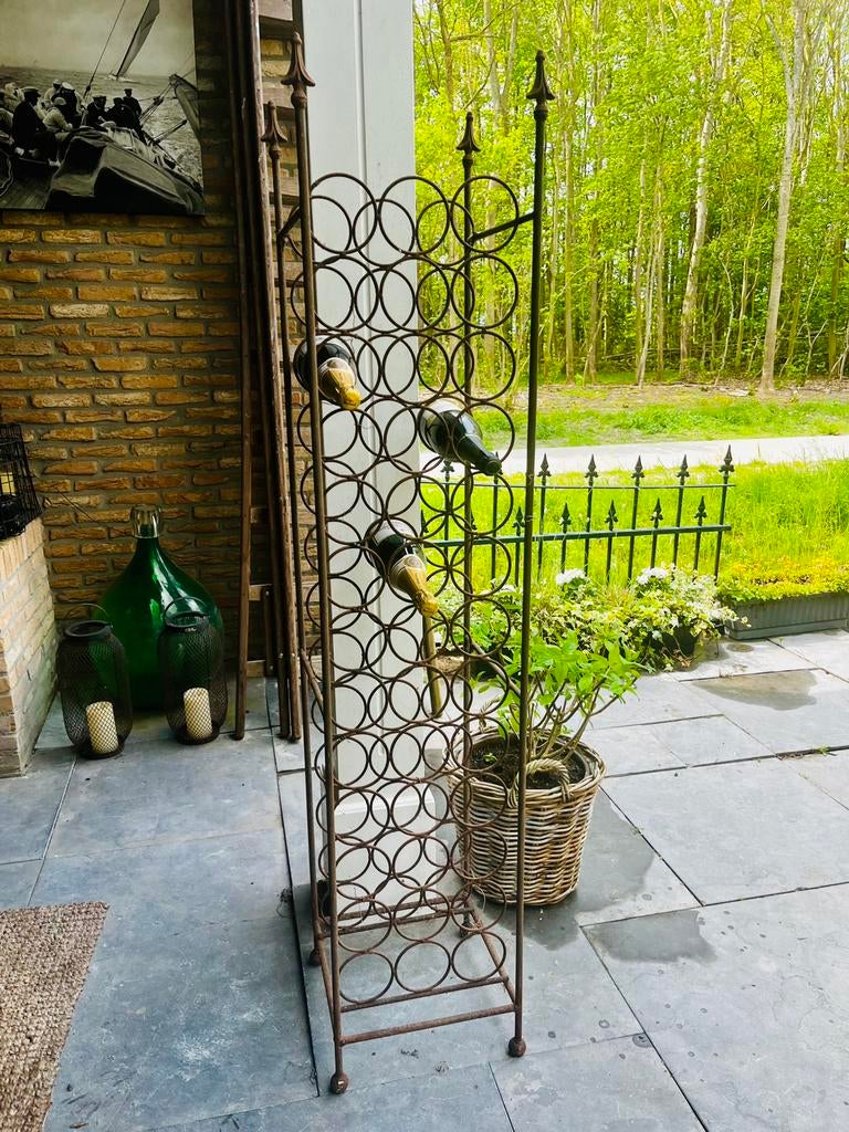 Wijnrek, Gebruikt, Ophalen of Verzenden, 25 flessen of meer, Metaal