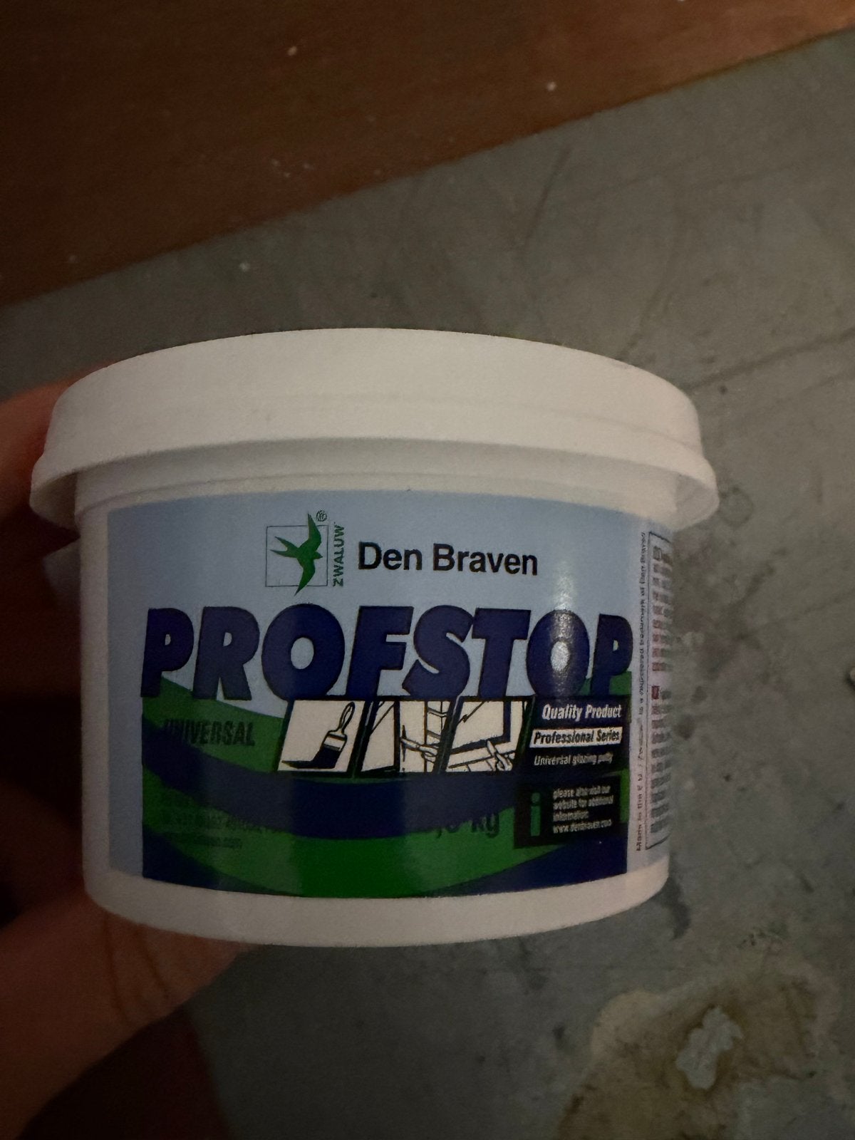 Den Braven Profstop Universele Stopverf - 0,5 kg, Ophalen of Verzenden, Zo goed als nieuw, Overige typen