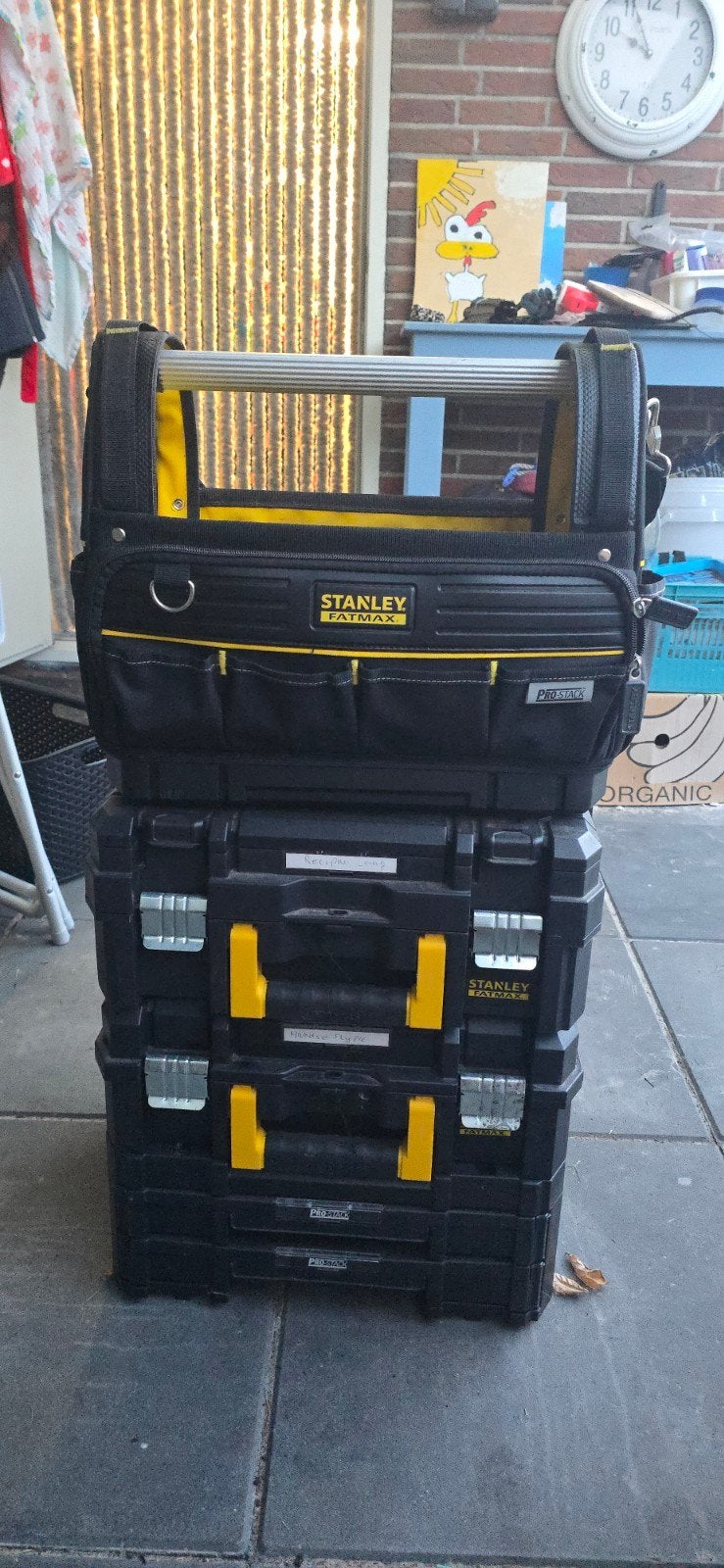 Stanley FatMax ProStack Gereedschapskoffer Set, Doe-het-zelf en Verbouw, Gereedschapskisten, Ophalen