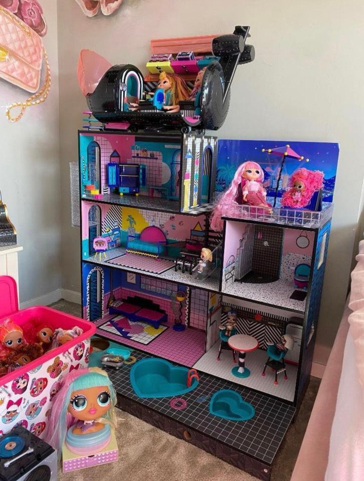 Lol surprise speelhuis en nog veel meer, Ophalen, Gebruikt, Poppenhuis