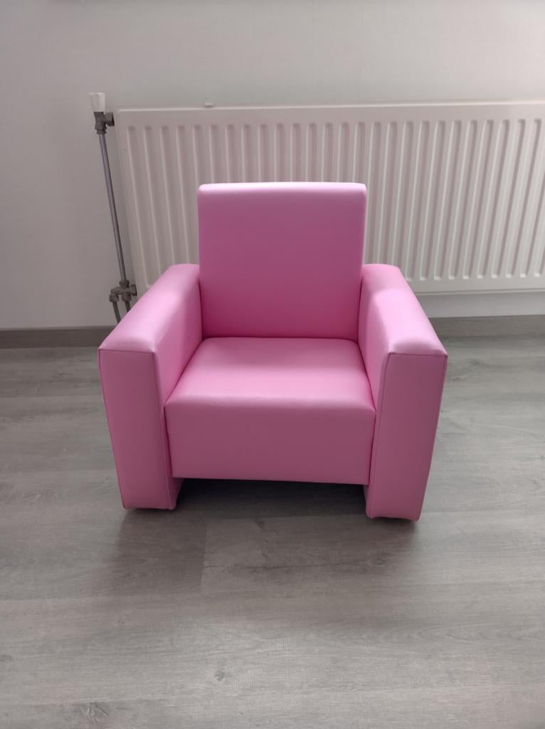 Roze kinderfauteuil - perfect voor kinderkamer, Ophalen, Zo goed als nieuw, Stoel(en)