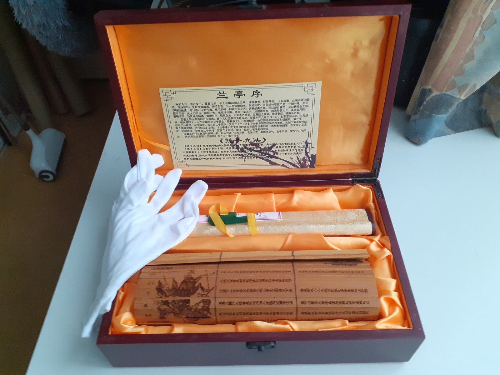 Chinese Kist (Rozenhout)met Chinese rollen, China, Ophalen of Verzenden, Hout