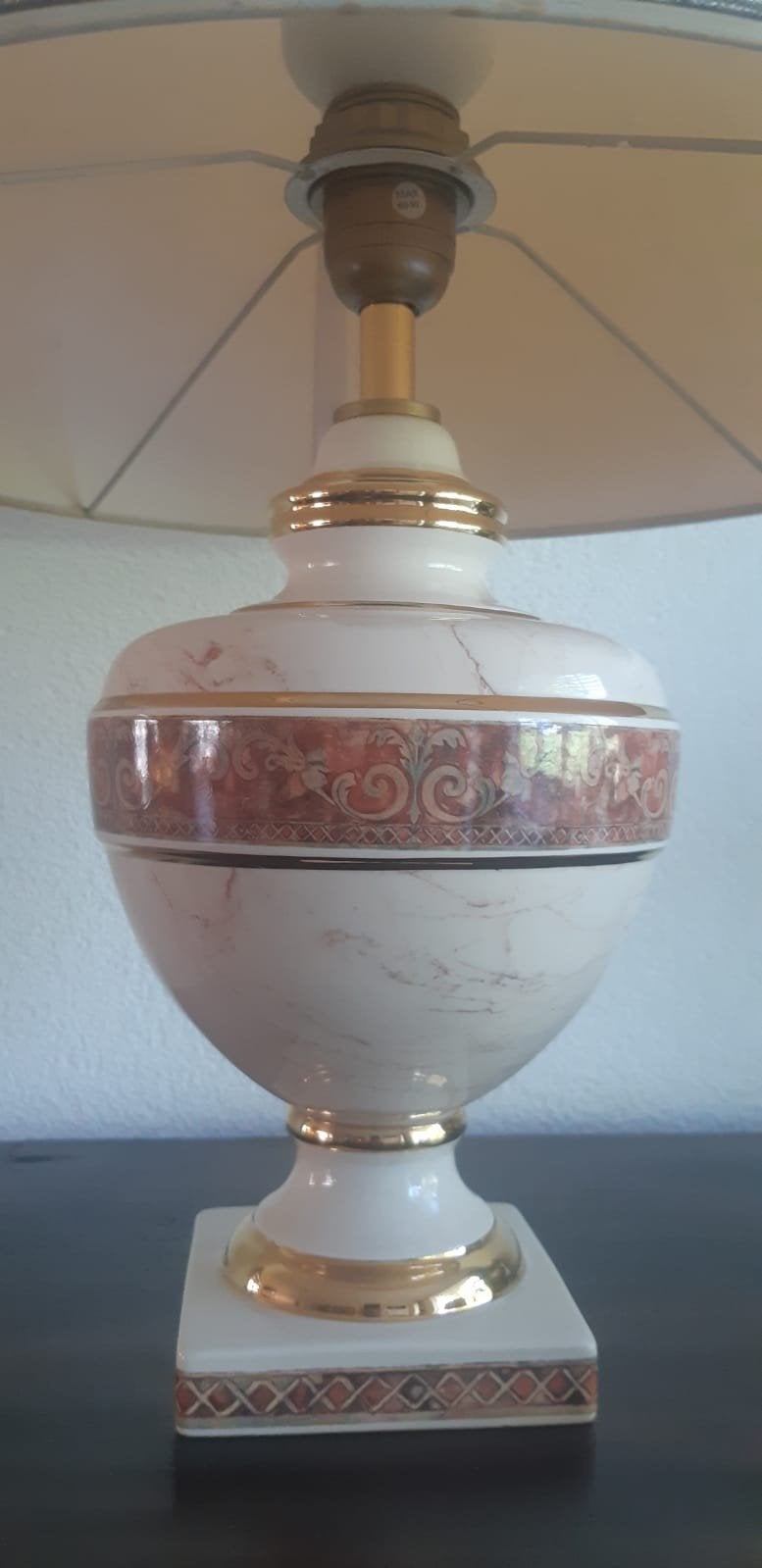 2 porseleinen Sarri lampen met goud gesigneerd, Ophalen of Verzenden