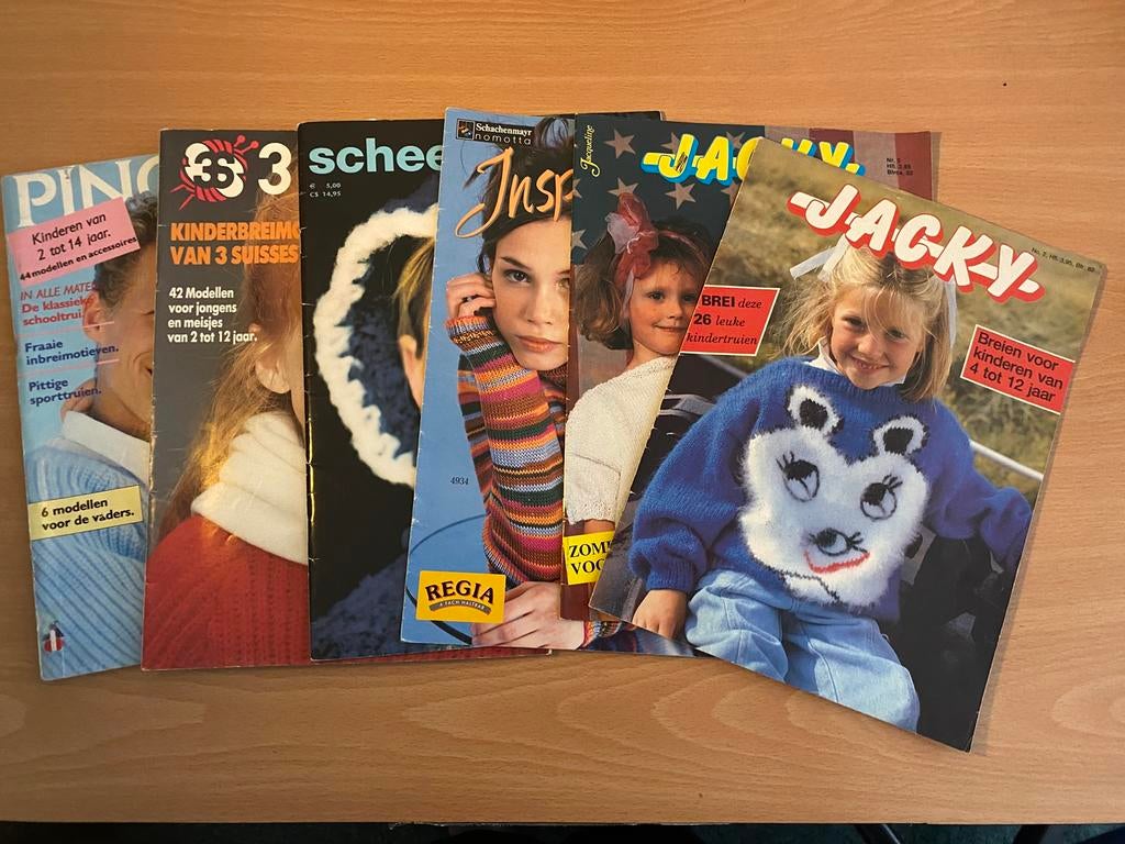 Vintage breiboeken collectie, Hobby en Vrije tijd, Breien en Haken, Ophalen of Verzenden, Zo goed als nieuw, Breien, Patroon of Boek
