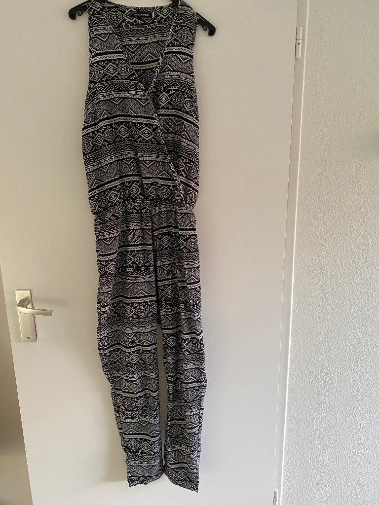 BISOU's Project Jumpsuit Zwart-Wit Maat S/M, Maat 38/40 (M), Meerkleurig, Ophalen of Verzenden, BISOU's Project