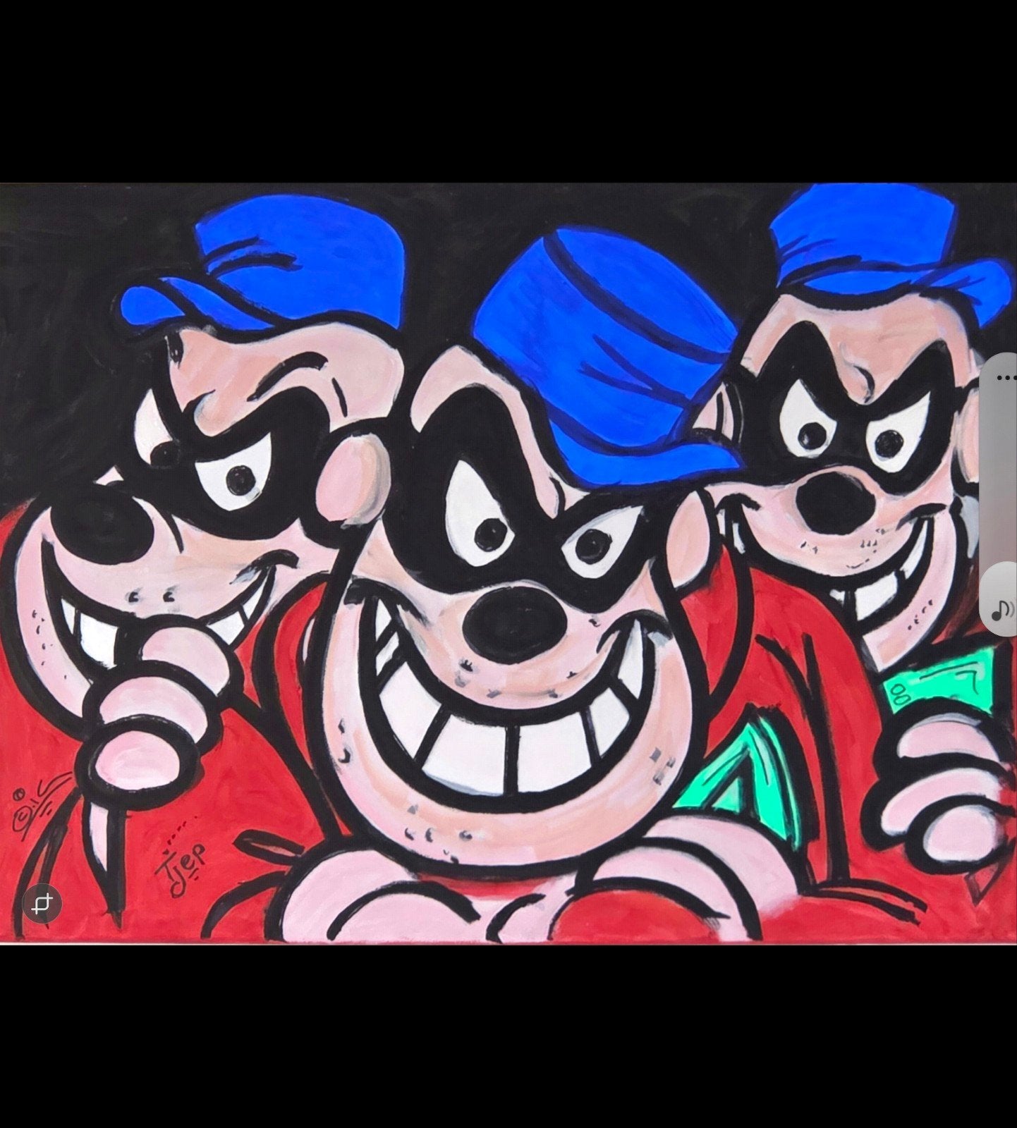 THE BAD BOYS – Origineel Gangster Pop Art Schilderij, Ophalen of Verzenden