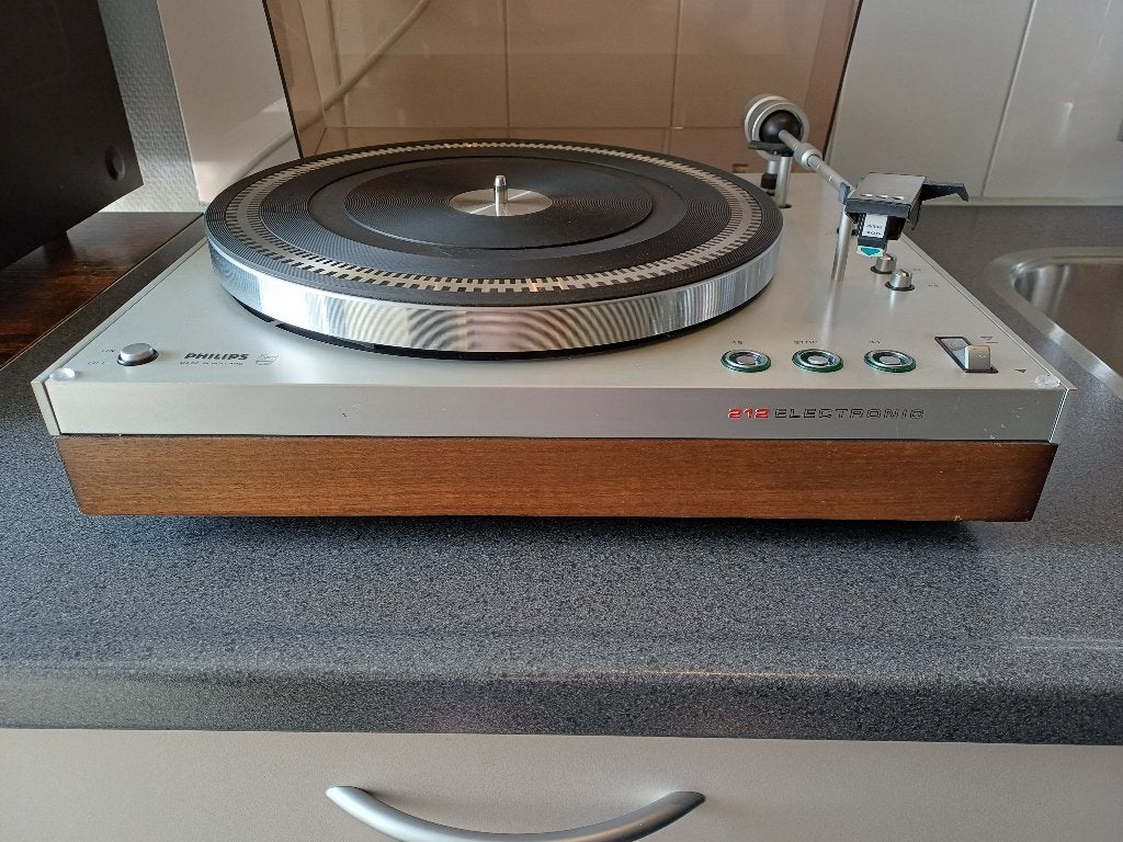Philips 22GA212 Platenspeler, Ophalen, Thorens, Refurbished, Pitch-regelaar