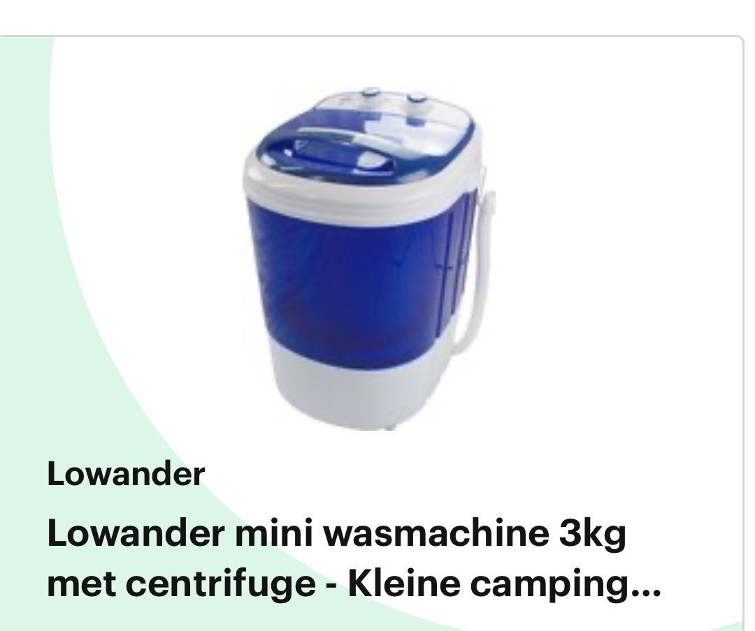 Lowander Mini Wasmachine 3kg met Centrifuge - Compact, Witgoed en Apparatuur, Minder dan 85 cm, Minder dan 4 kg, Bovenlader, Ophalen of Verzenden