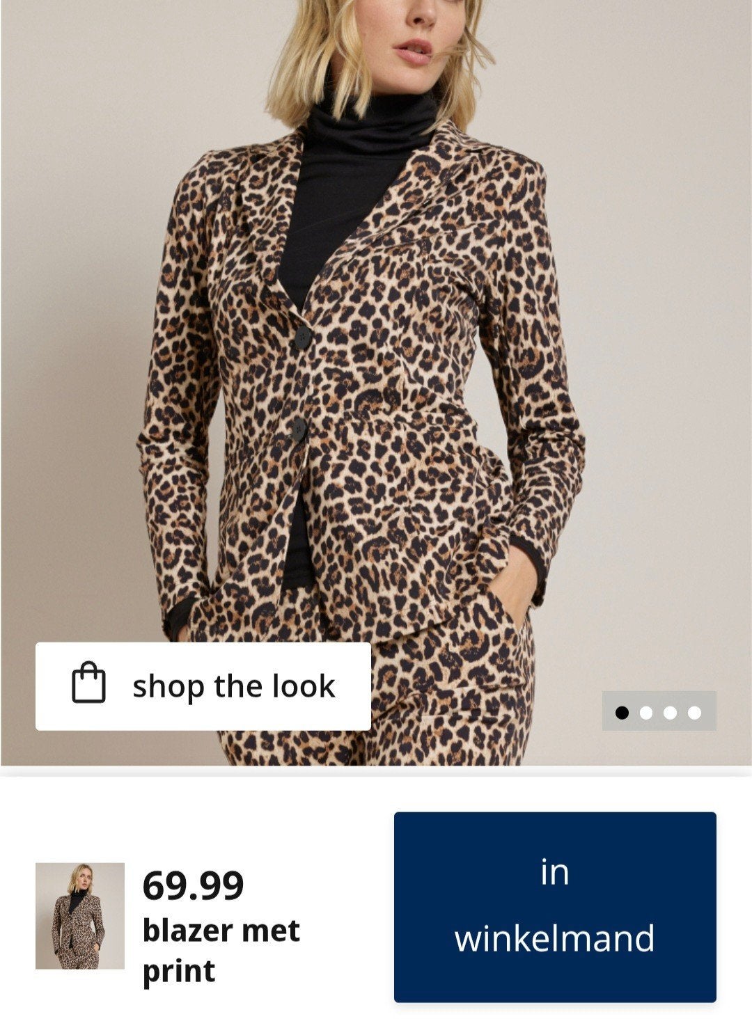 Nieuw Travelstof Broek en Blazer Set met Luipaardprint, Maat 38/40 (M), Meerkleurig, Nieuw, Ophalen of Verzenden