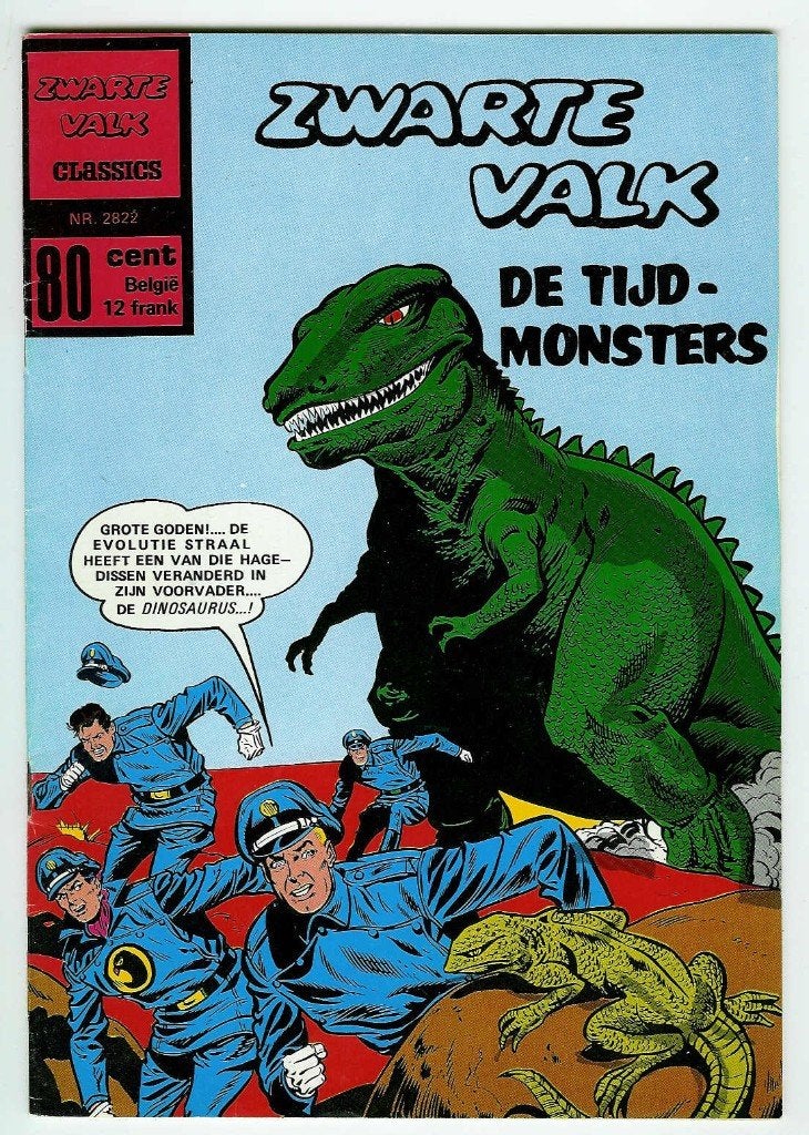 Zwarte Valk - De Tijdmonsters, 1e druk uit 1972, Boeken, Amerika, Zo goed als nieuw, Ophalen, Eén comic