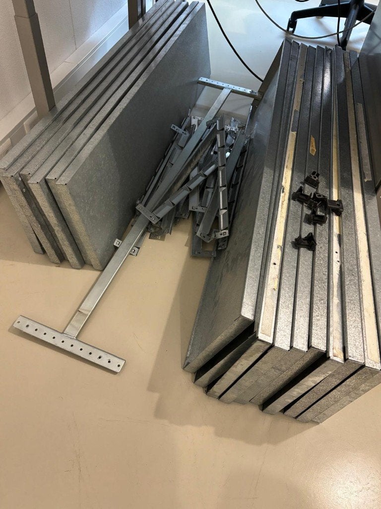 diepe stellingkast - planken G3, Ophalen, Gebruikt