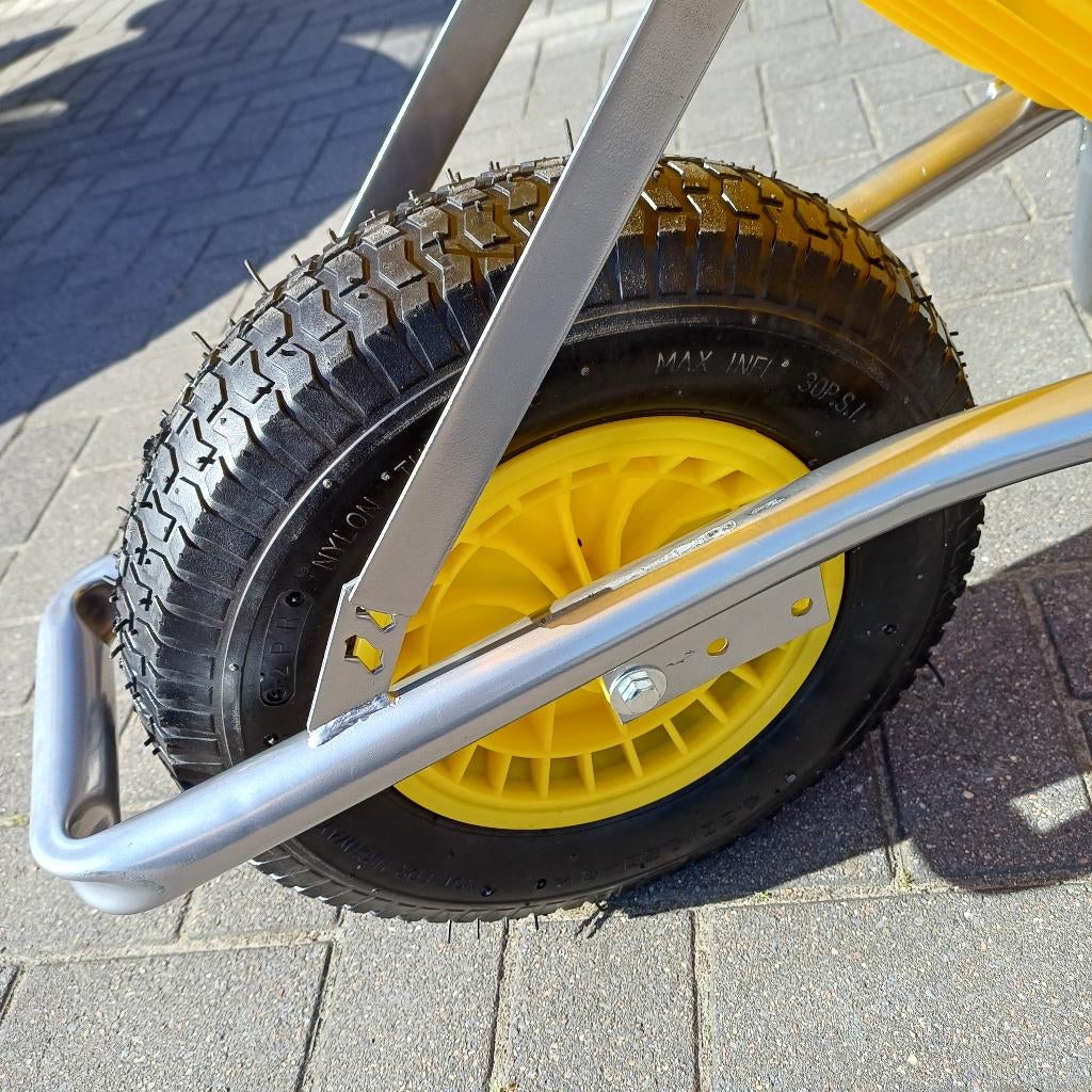 Degelijke kruiwagen bak 100 liter/250 Kilo belastbaar!!!, Ophalen, Eenwielig, Nieuw, Klaucke