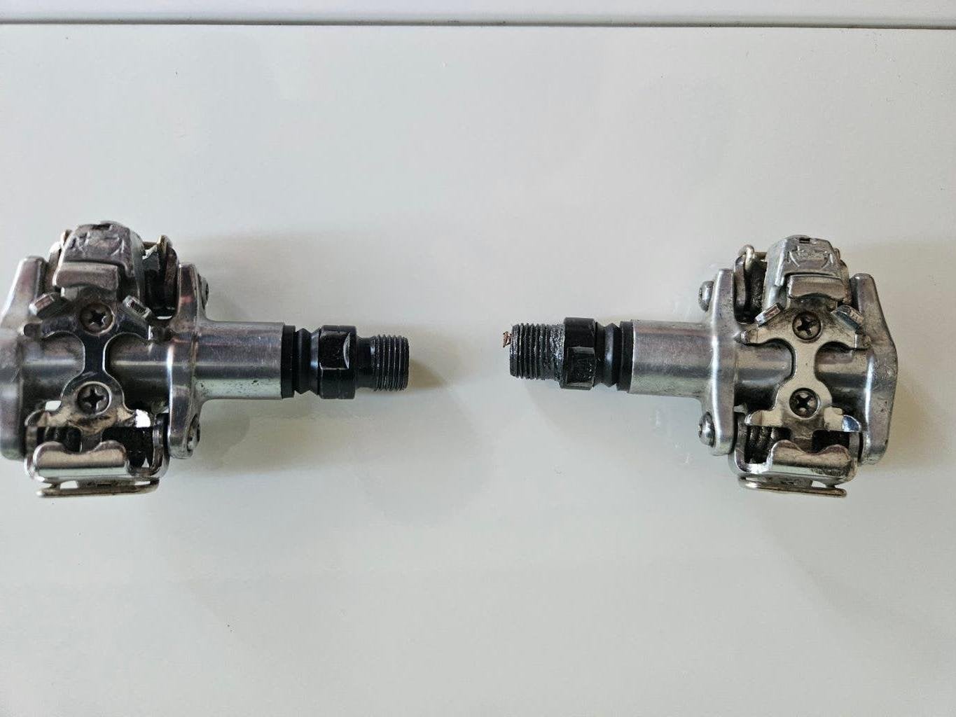 Gebruikte fietspedalen - Shimano SPD compatibel, Fietsen en Brommers, Fietsonderdelen, Crankstel of Pedalen, Gebruikt, Staal, Ophalen of Verzenden