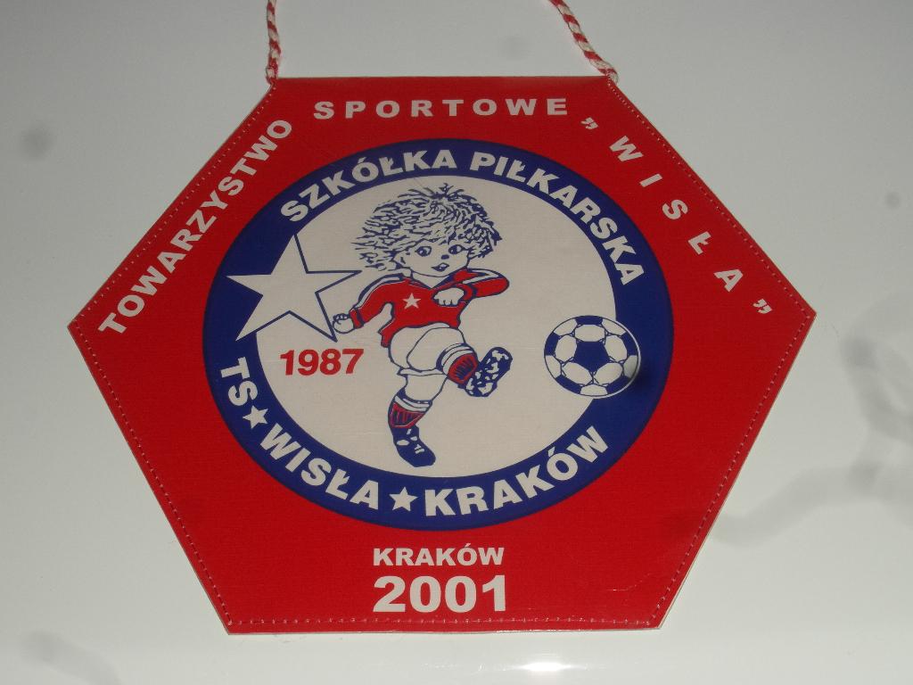 voetbal vaantje wisla krakow, Verzamelen, Sportartikelen en Voetbal, Ophalen of Verzenden, Zo goed als nieuw, Buitenlandse clubs