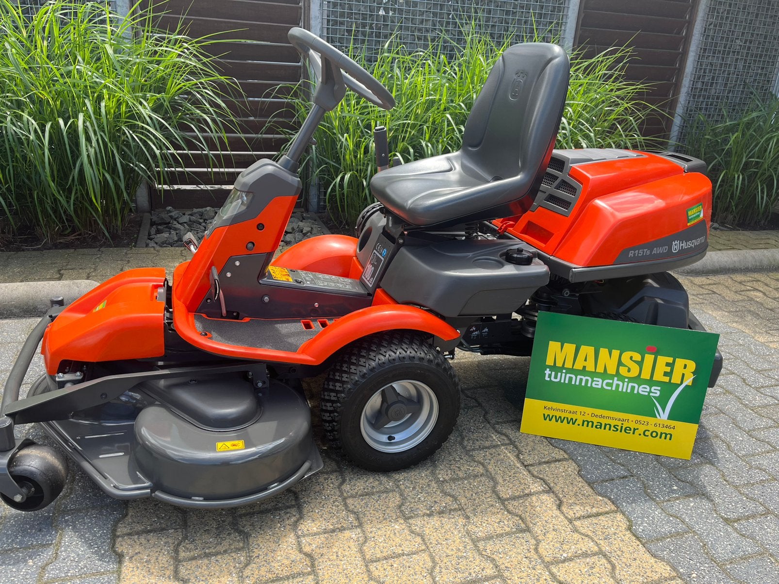 Husqvarna Rider R15Ts AWD. 1 jaar garantie. Lage urenstand!, Info@mansier.com, Gebruikt, Mansier, Husqvarna