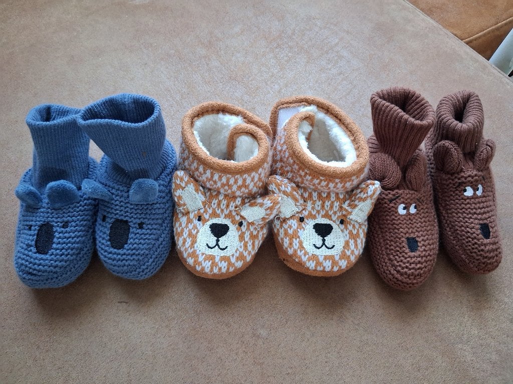Baby sloffen, Ophalen of Verzenden, Zo goed als nieuw, Jongetje of Meisje, Slofjes