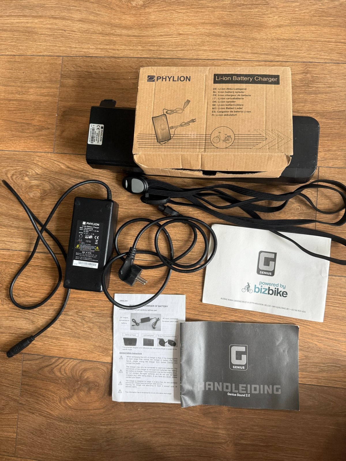 Phylion E-bike Accu met Oplader - 36V 13Ah 468Wh, Ophalen, Gebruikt