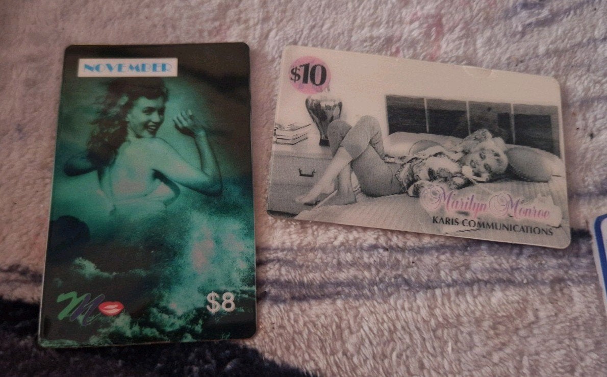 Marilyn Monroe Telefoonkaarten - Zeldzame Collectie, Ophalen of Verzenden, Gebruikt, Foto of Kaart