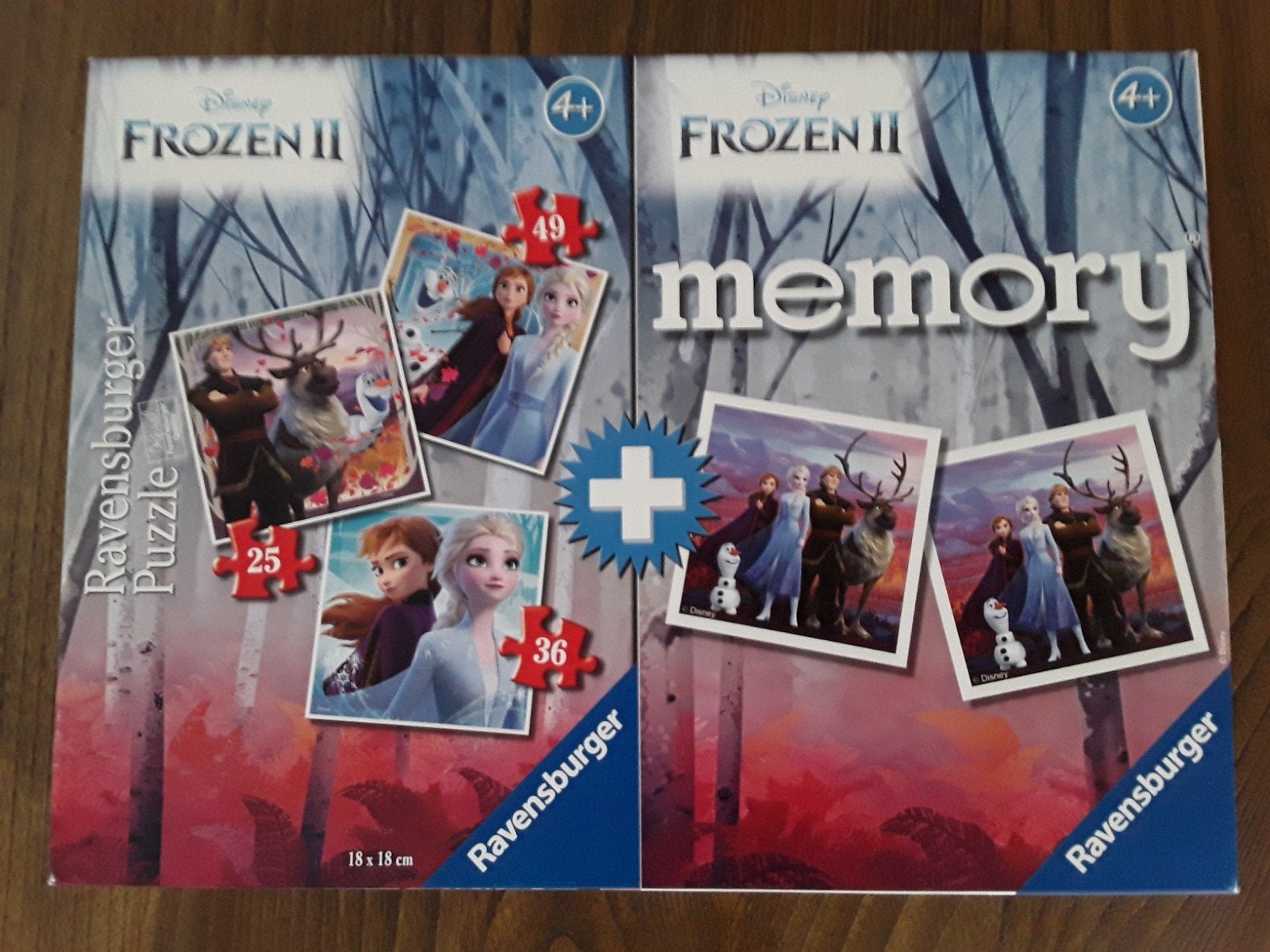 Frozen 3 puzzels en Memory, Ophalen of Verzenden, 10 tot 50 stukjes, 4 tot 6 jaar