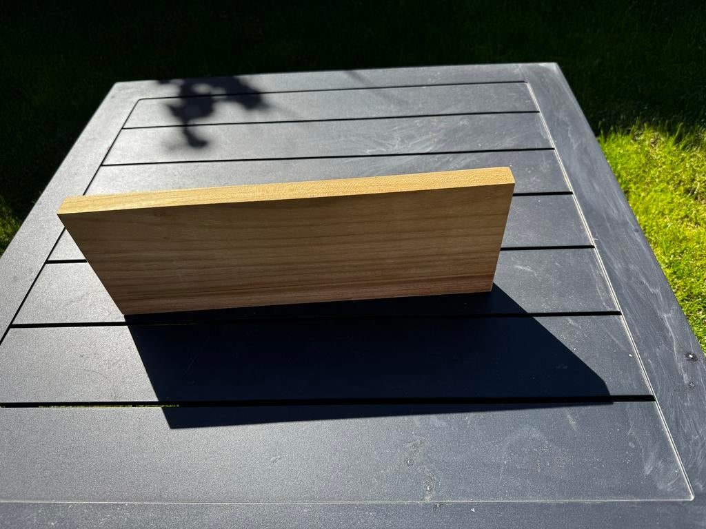 11x Nieuwe Massief Teakhouten Wandplanken (38x14cm), Ophalen, Zo goed als nieuw