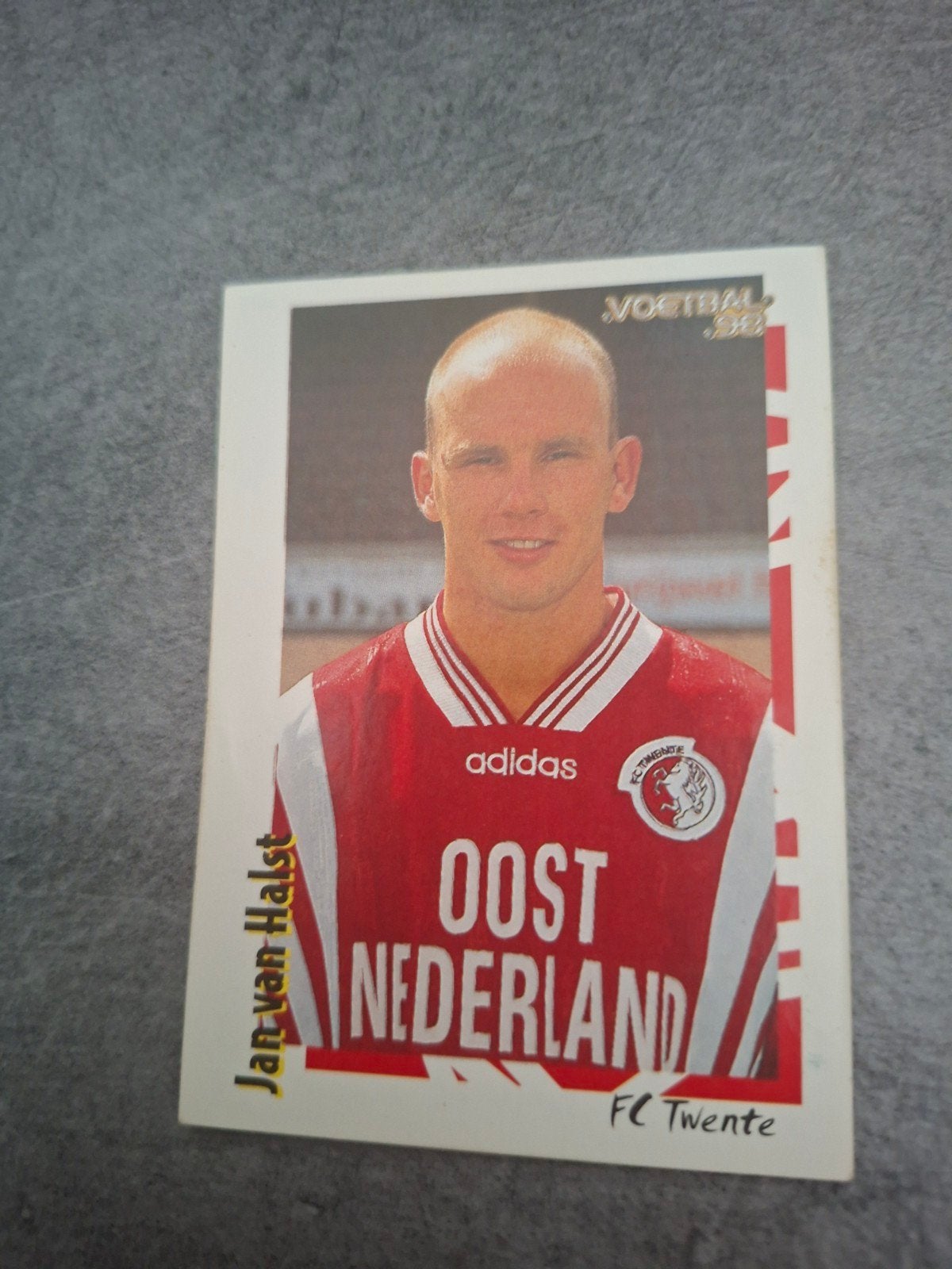 Panini sticker Voetbal 98. Jan van Halst FC Twente., Ophalen of Verzenden, Zo goed als nieuw, Sticker