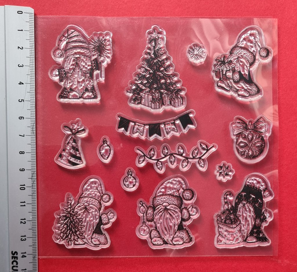 Rendieren en Gnome Kerst 2x Clearstamp Nieuw, Ophalen, Nieuw, Clearstamp