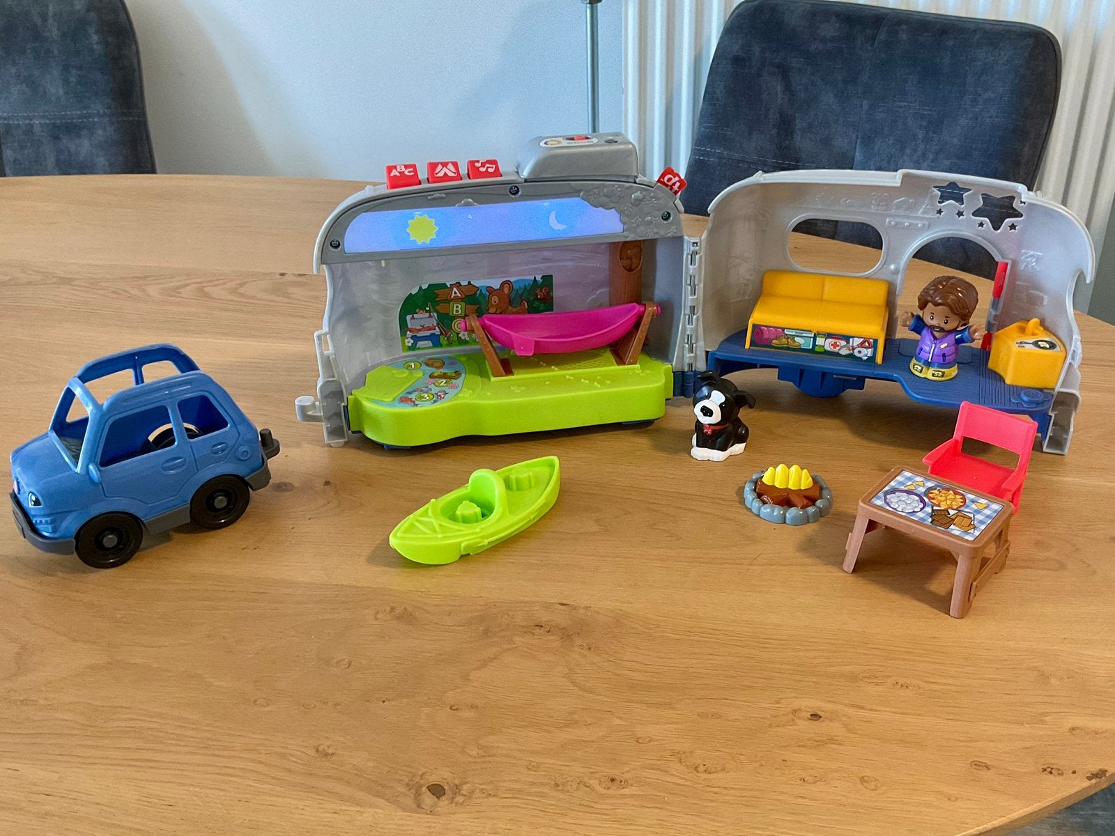 Little People : Camper / Caravan met licht en geluid, Ophalen, Gebruikt