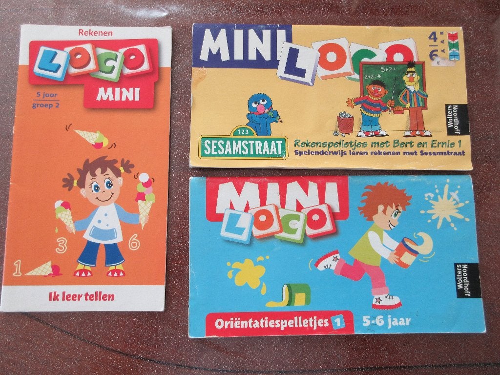 3 x boekjes Loco Mini  leeftijd: 4 - 6 jaar, Ophalen of Verzenden, Gebruikt, Puzzelen