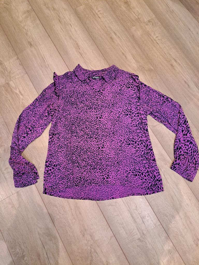 Paarse blouse M Juffrouw Jansen, Maat 38/40 (M), Paars, Nieuw, Ophalen of Verzenden