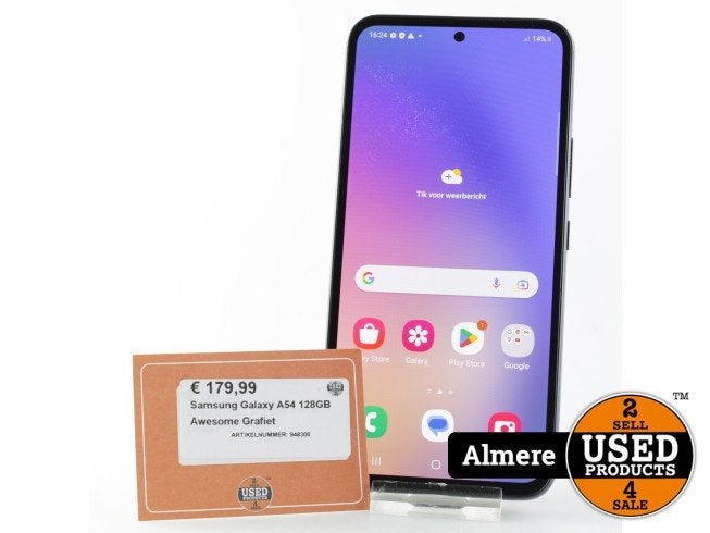 Samsung Galaxy A54 128GB Awesome Grafiet, Samsung, Zo goed als nieuw, Support@Samsung.com, 129, Samsung-ro, Yeongtong-gu
Suwon-si, Gyeonggi-do 16677
South Korea