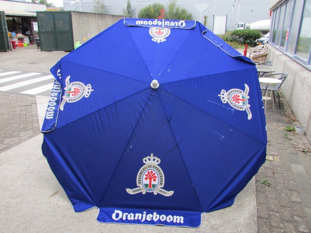 Oranjeboom parasol, Ophalen, Gebruikt, Kantelbaar, 2 tot 3 meter