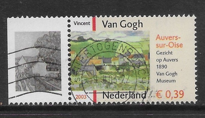 2003, Vincent van Gogh, Gezicht op Auvers [2150] (K0608), Ophalen of Verzenden