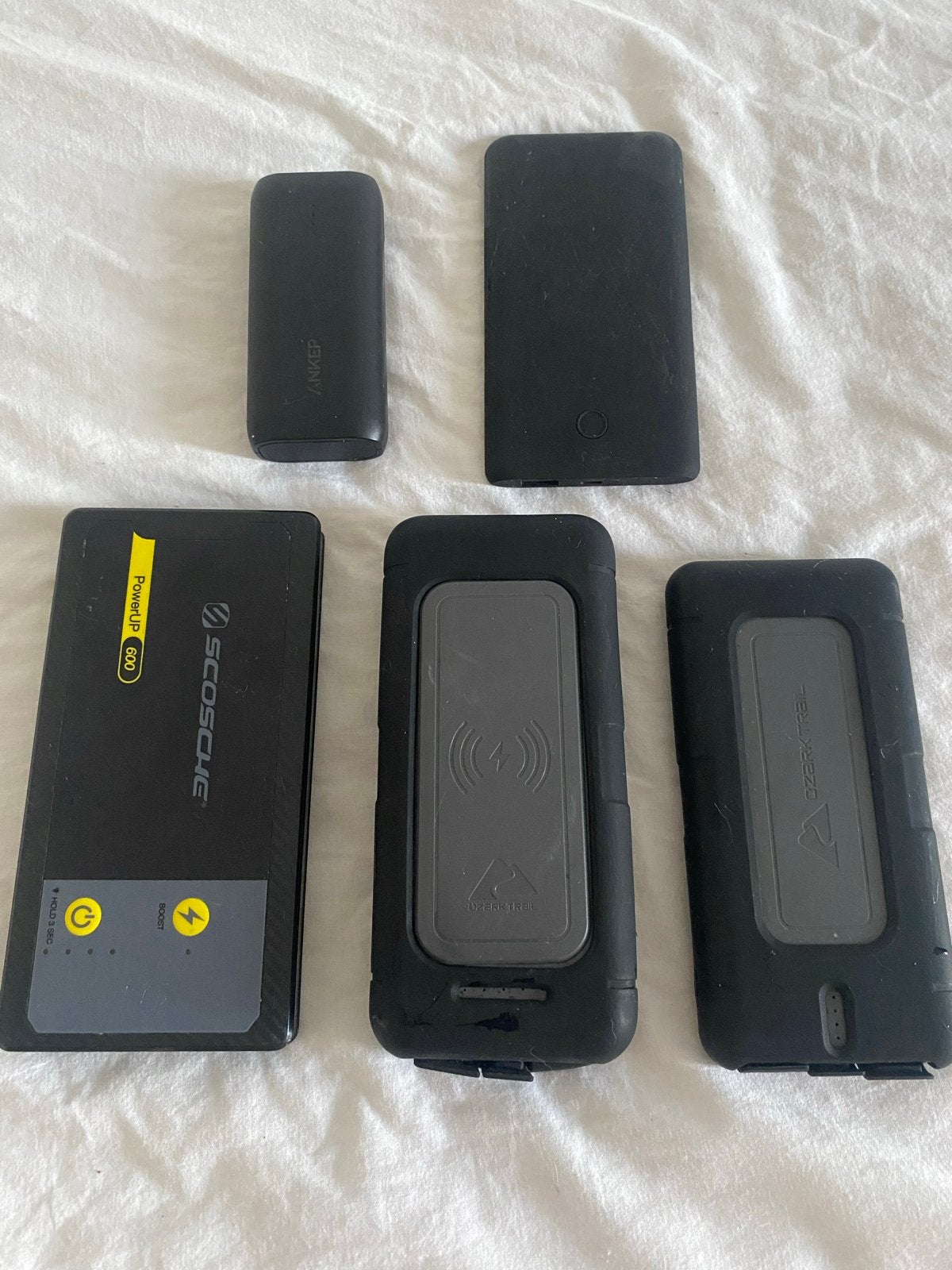 5 Powerbanks - 10.000 tot 20.000 mAh, Ophalen, Gebruikt